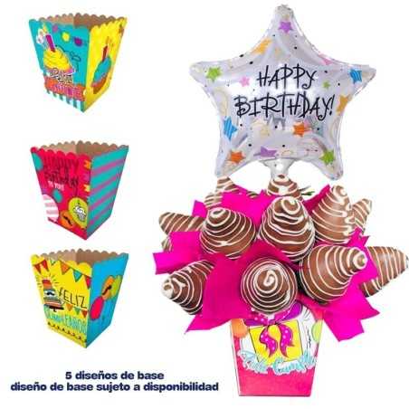 Arreglos Frutales Quito - Happy birthday Mujer
